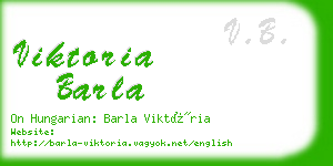 viktoria barla business card